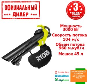 Електричний садовий пилосос Ryobi RBV3000CESV