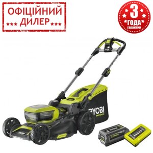 Газонокосарка акумуляторна Ryobi RY36LMX46A-140 (36 В, 4 А·год, 46 см, 25-75 мм)