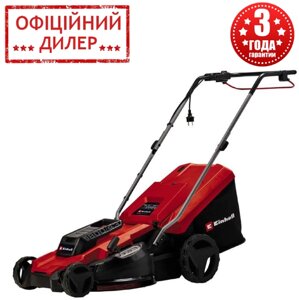 Газонокосарка електрична Einhell GC-EM 1800/43 (1800 Вт, 3300 об. хв, 43 см, 50 л, 800 м2) для дому та дачі