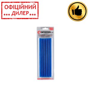 Комплект стрижнів клейових блакитних 11,2 мм * 200 мм, 12 шт. INTERTOOL RT-1053 STP