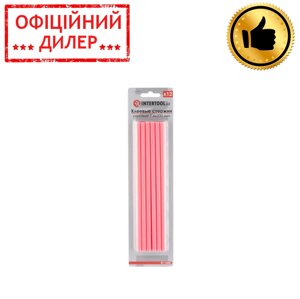 Комплект стрижнів клейових рожевих 7,4 мм * 200 мм, 12 шт. INTERTOOL RT-1048 STP