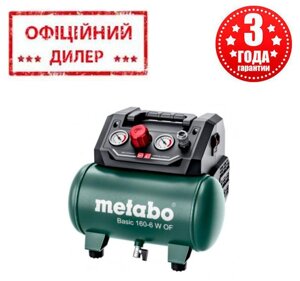 Безмасляний компресор Metabo Basic 160-6 W OF (900 Вт, 2850 об/хв, 6л)