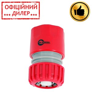 Конектор 3/4" з аквастопом для шланга 3/4" INTERTOOL GE-1021 STP