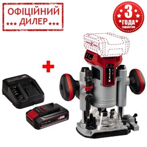 Набір фрезер акумуляторний безщітковий Einhell TP-RO 18 Li BL — Solo + зарядний акумулятор 18V 2,5 Ah