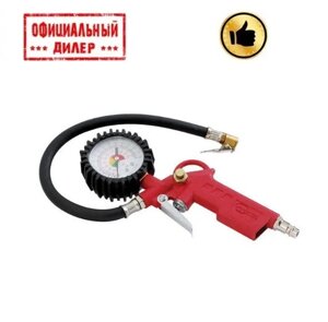 Пістолет для підкачки коліс з манометром пневматичний INTERTOOL PT-0504