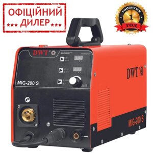 Напівавтомат зварювальний інверторний DWT MIG-200 S (50-180 А, 1.6-4.0 мм, 7.1 кВА) Напівавтомат для зварювання