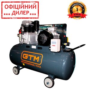 Поршневий ремінний повітряний компресор GTM KCH2090-200L (4 кВт, 380 В, 10 атм, 600 л/хв, 200 л)
