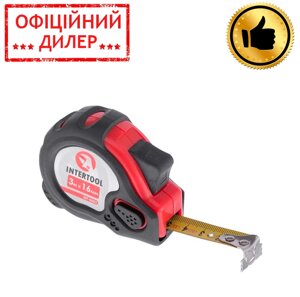 Рулетка сталева з фіксатором 3м x 16мм INTERTOOL MT-0603 STP