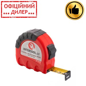 Рулетка з металевим полотном 10м x 25мм "EXTRA" intertool MT-0210 STP