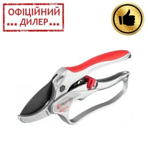 Секатор з храповим механізмом 180 мм INTERTOOL FT-1006 STP