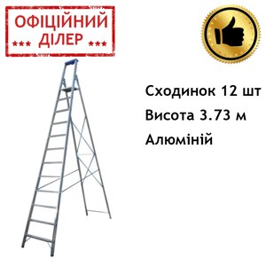 Стрілянка алюмінієва односторонній ELKOP JHR 612, 12 сходинок, 3734 мм