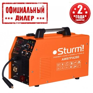 Зварювальний інверторний напівавтомат Sturm AW97PA280 (MIG/MAG, MMA, 280А) (6.5 кВт, 280 А)
