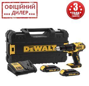 Ударний акумуляторний безщітковий шуруповерт DeWALT DCD709D2T (18 В, 2 А/год, двошвидкісний)