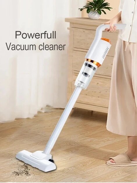 Акумуляторний пилосос без мішка Vacuum Cleaner 2000 mAh 120 Вт бездротовий, вертикальний від компанії Elektromax - фото 1