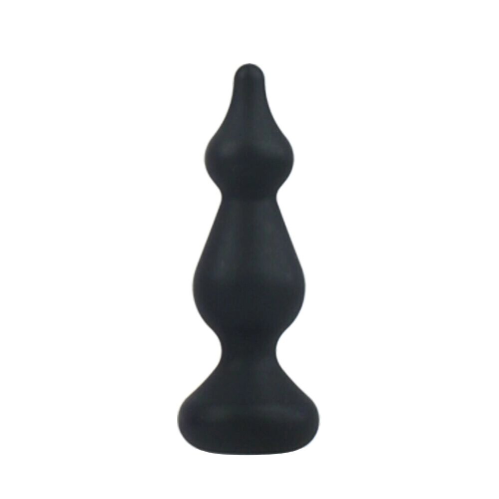 Анальна пробка Adrien Lastic Amuse Mini Black (S) з двома переходами, макс. діаметр 3 см від компанії Elektromax - фото 1