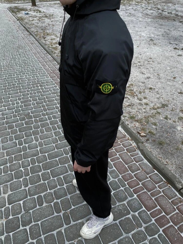 Анорак чорний STONE ISLAND 49-43.7/506 від компанії Elektromax - фото 1