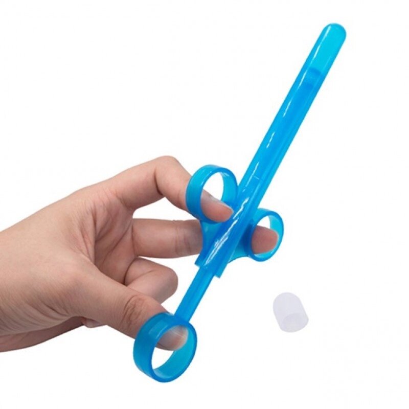 Аплікатор пластиковий для введення лубриканта Blue Lubricating Injector від компанії Elektromax - фото 1