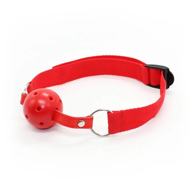 БДСМ кляп червоний Knebel-Easy Breathable Ball Gag від компанії Elektromax - фото 1