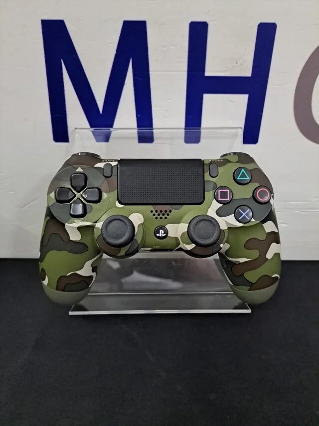 Бездротовий геймпад для консолі Dualshock 4 "хакі" армія камуфляж від компанії Elektromax - фото 1