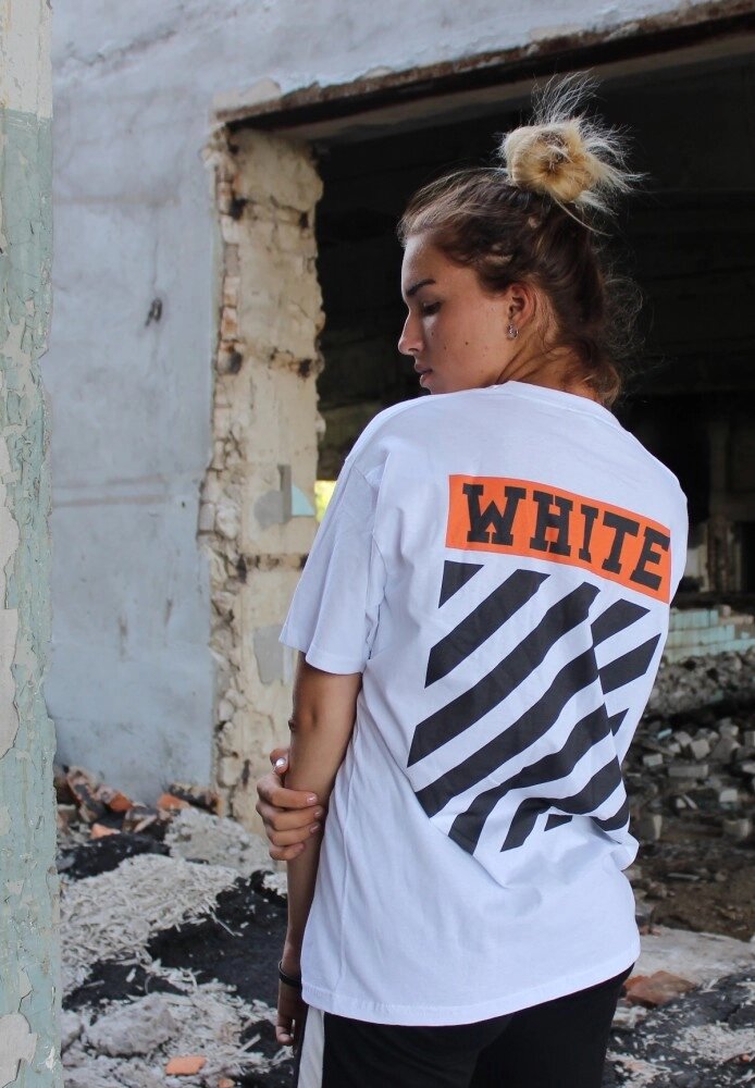 Біла футболка унісекс - Off White від компанії Elektromax - фото 1