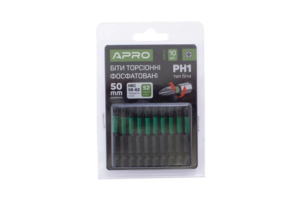 Біта Apro - PH1 x 50 мм ударна ( 10 шт. ) від компанії Elektromax - фото 1