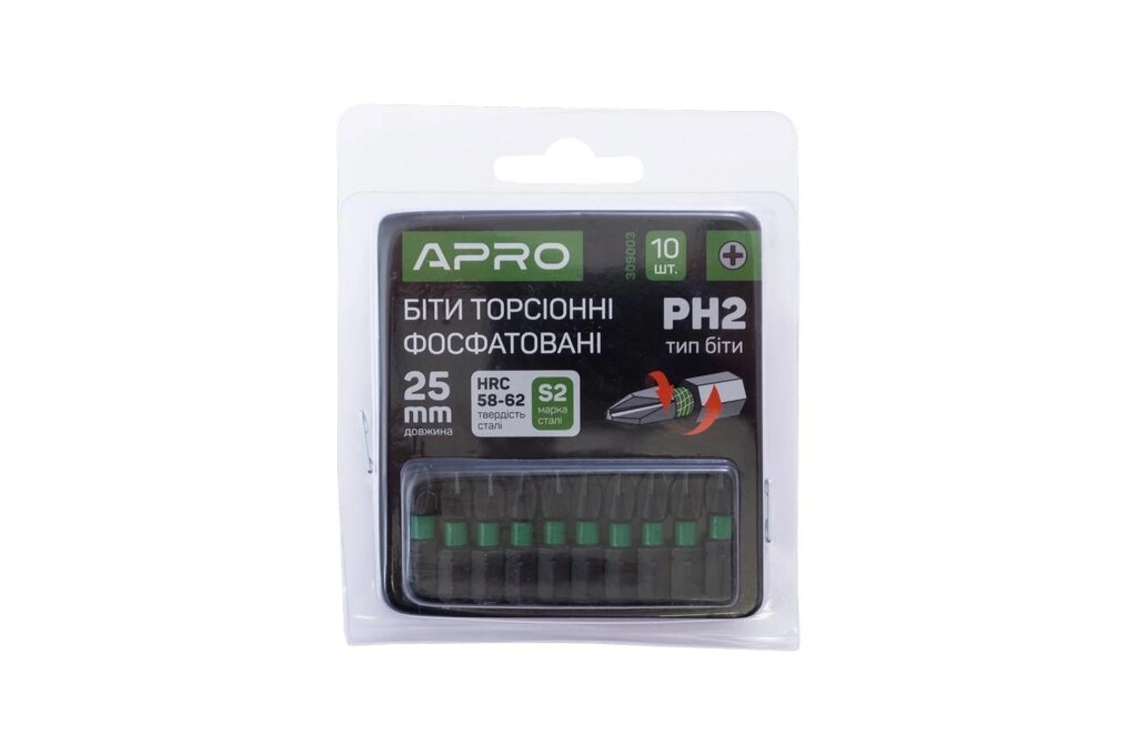 Біта Apro - PH2 x 25 мм ударна ( 10 шт. ) від компанії Elektromax - фото 1