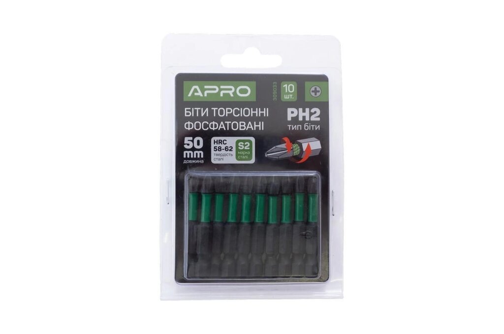 Біта Apro - PH2 x 50 мм ударна ( 10 шт. ) від компанії Elektromax - фото 1