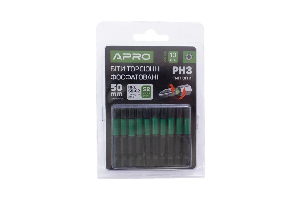 Біта Apro - PH3 x 50 мм ударна ( 10 шт. ) від компанії Elektromax - фото 1