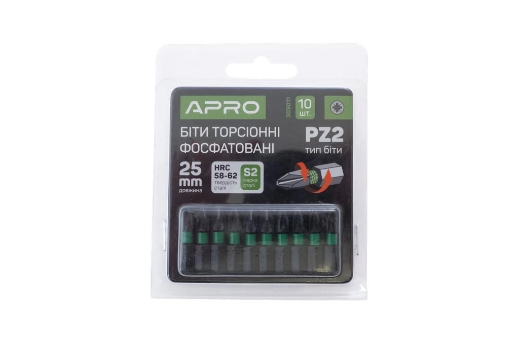 Біта Apro - PZ2 x 25 мм ударна ( 10 шт. ) від компанії Elektromax - фото 1