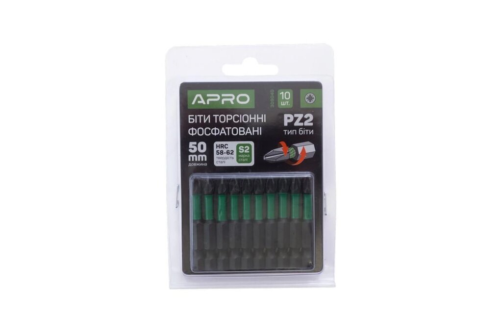 Біта Apro - PZ2 x 50 мм ударна ( 10 шт. ) від компанії Elektromax - фото 1