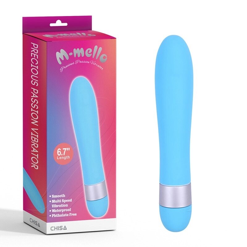 Блакитний пластиковий Масажер  Precious Passion Vibrator від компанії Elektromax - фото 1