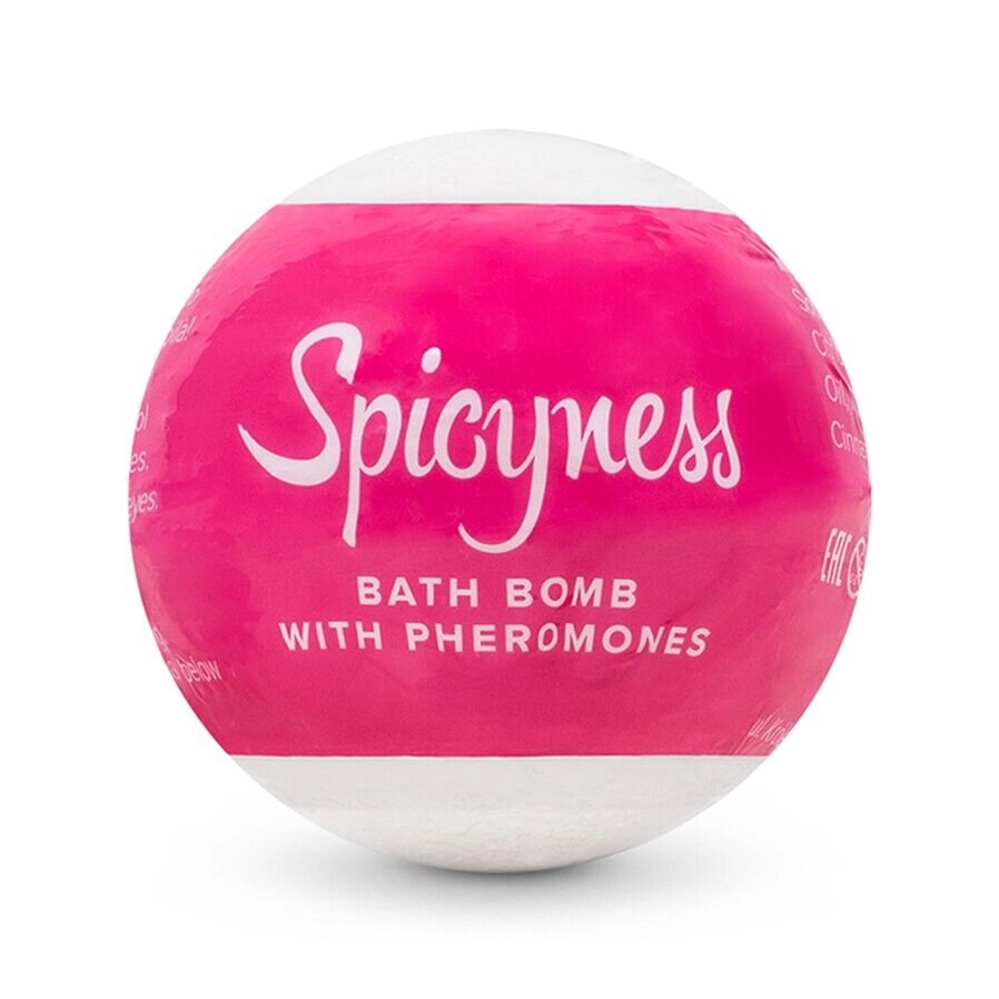 Бомбочка для ванні з феромонами Obsessive Bath bomb with pheromones Spicy (100 г) від компанії Elektromax - фото 1