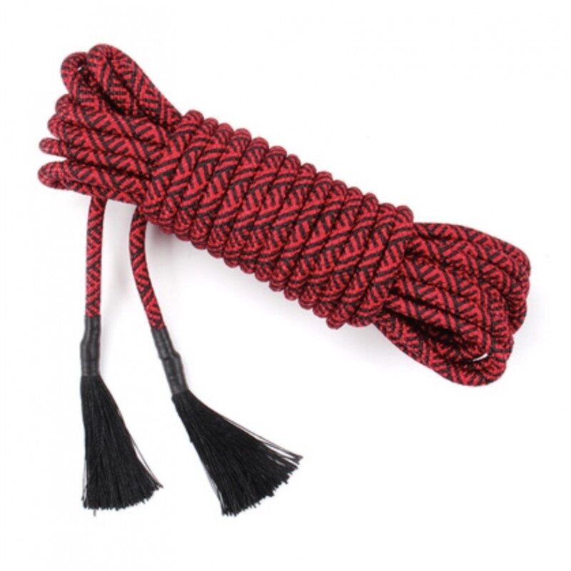 Бондажна нейлонова мотузка червона 10 метрів від компанії Elektromax - фото 1