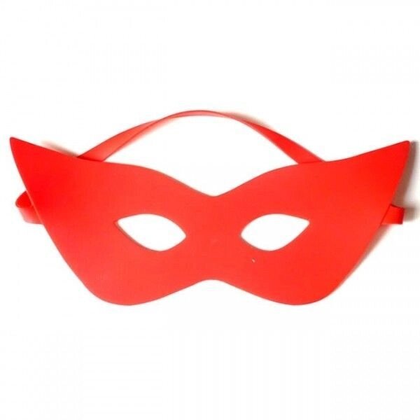 Червона силіконова маска - рейнджер від компанії Elektromax - фото 1