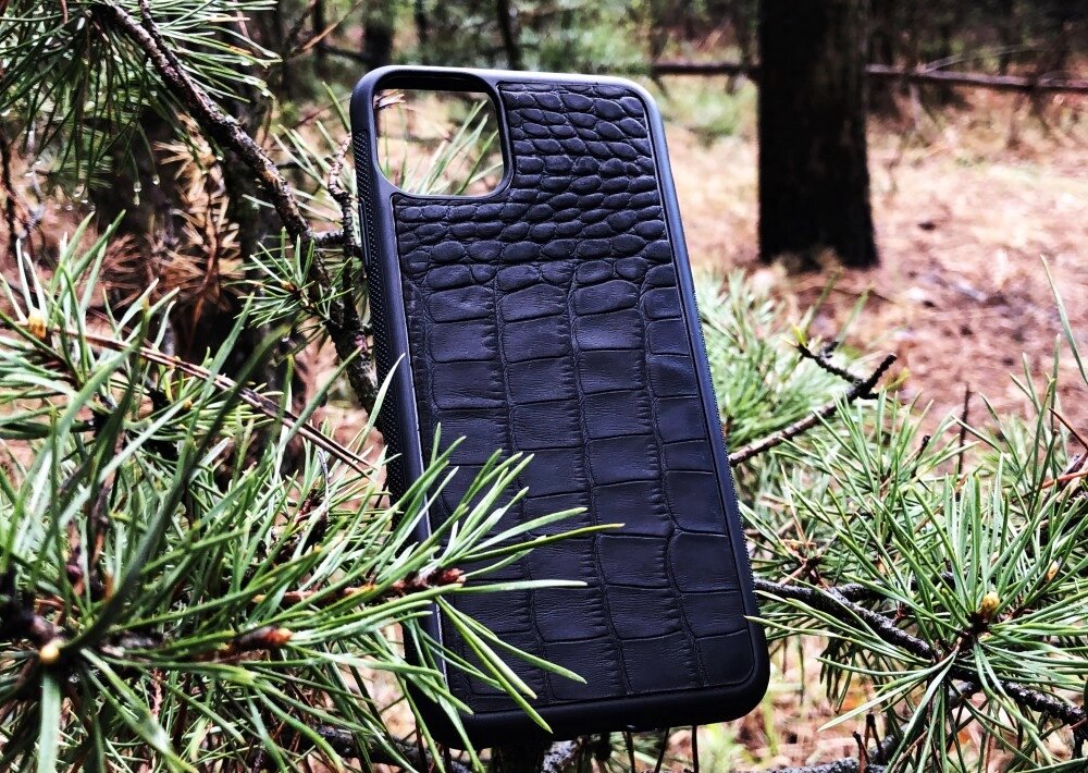 Чохол для (Iphone 11 Pro Max) alligator black від компанії Elektromax - фото 1