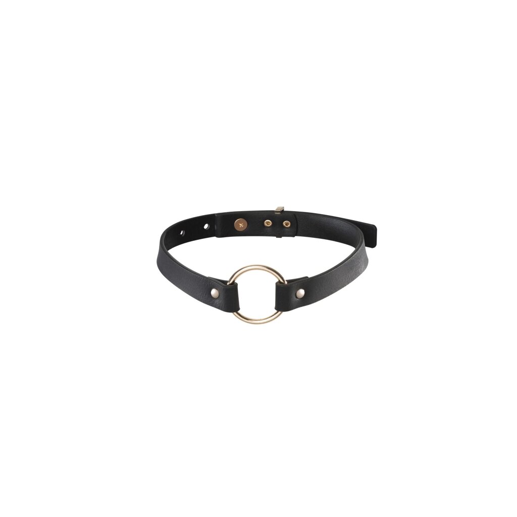 Чокер з екошкіри Bijoux Indiscrets Maze – Single Choker Black від компанії Elektromax - фото 1