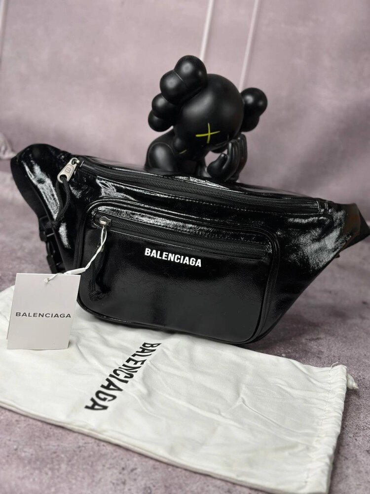 Чоловіча бананка Balenciaga чорна  s095 від компанії Elektromax - фото 1