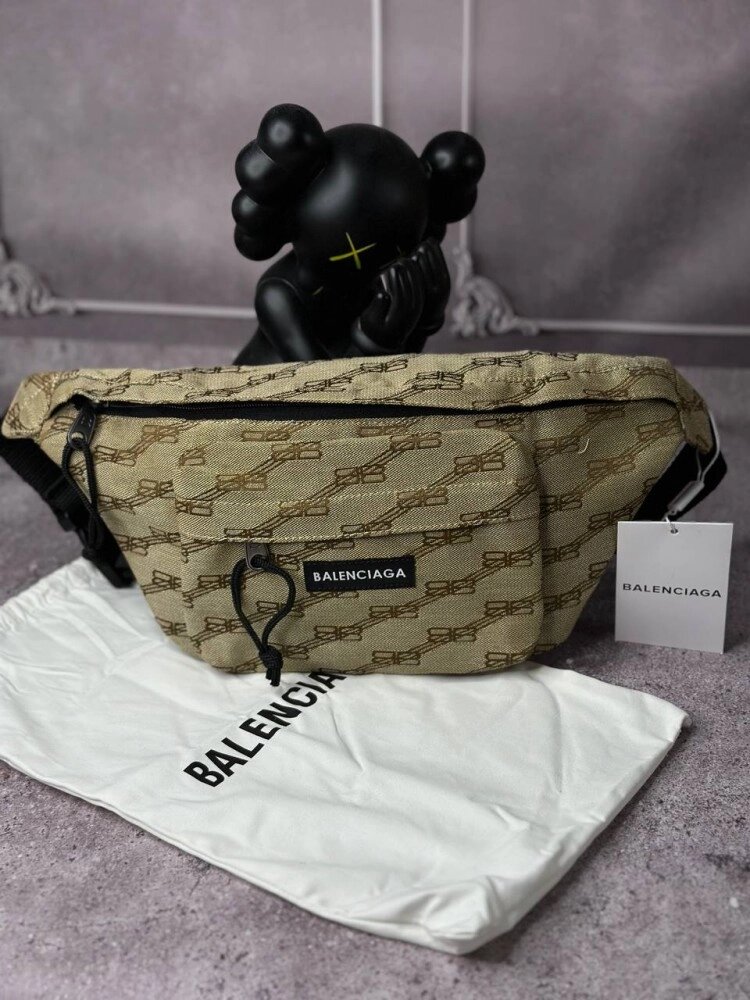 Чоловіча бананка Balenciaga коричнева s097 від компанії Elektromax - фото 1