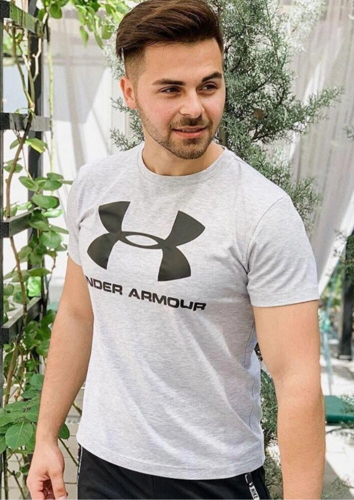 Чоловіча футболка Under Armour сіра від компанії Elektromax - фото 1