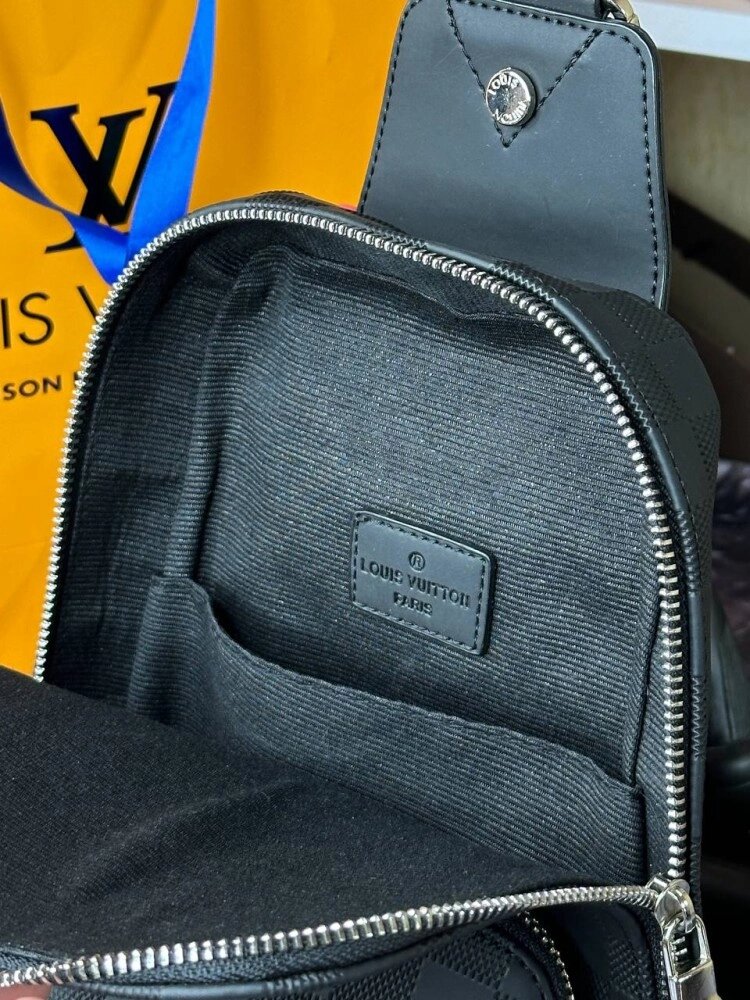 Чоловіча Сумка Louis Vuitton Avenue Sling Monogram Eclipse s040-2 Чорний від компанії Elektromax - фото 1