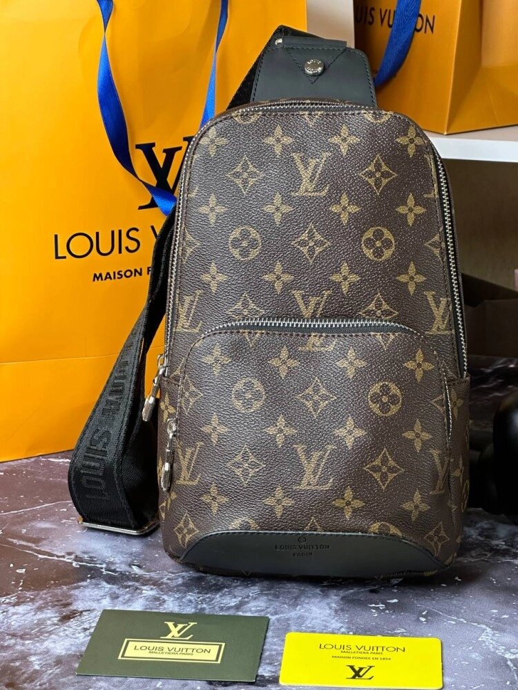 Чоловіча сумка Louis Vuitton Avenue Sling Monogram Eclipses040-1 від компанії Elektromax - фото 1