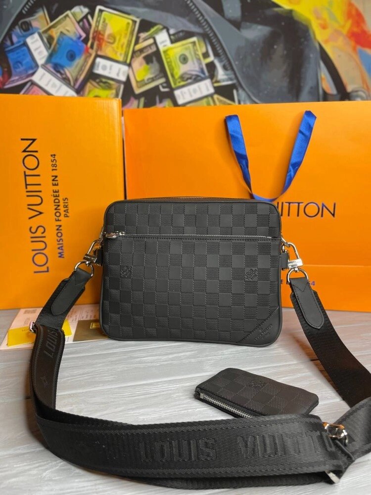 Чоловіча Сумка Louis Vuitton Trio Messenger Damier Infini  s058 від компанії Elektromax - фото 1