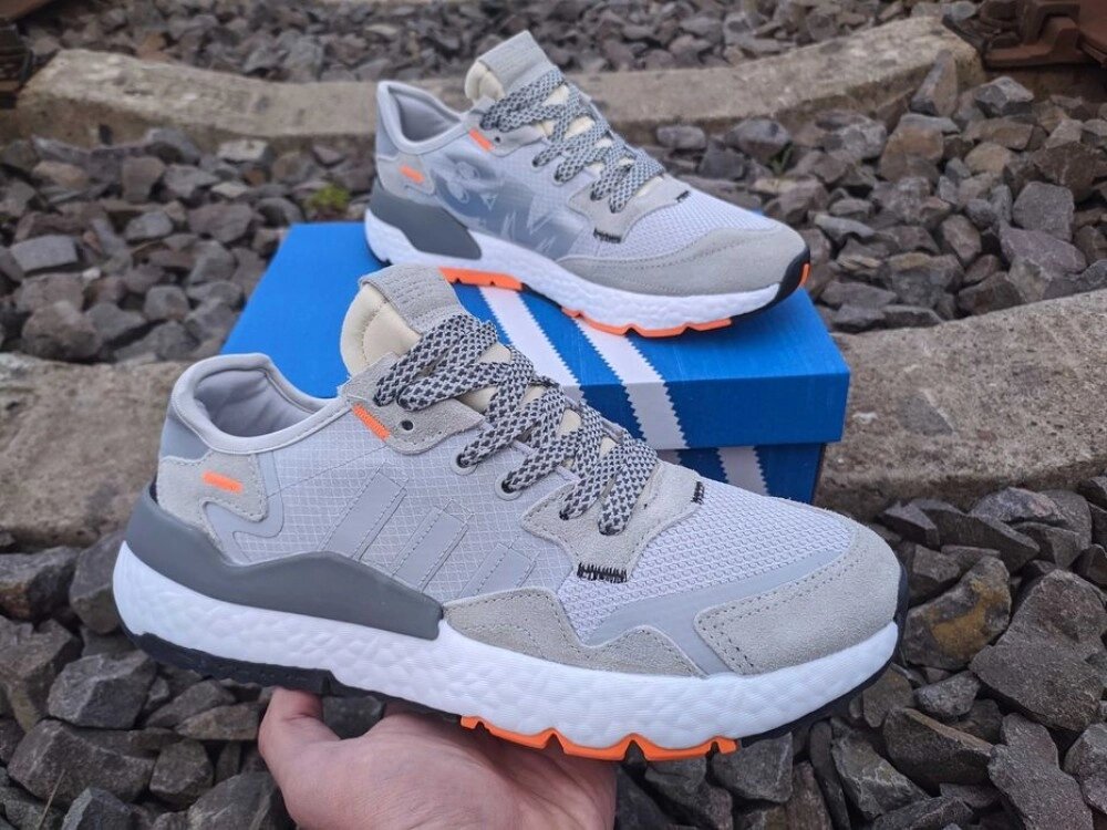 Чоловічі кросівки Adidas 3M Nite Jogger сірі від компанії Elektromax - фото 1