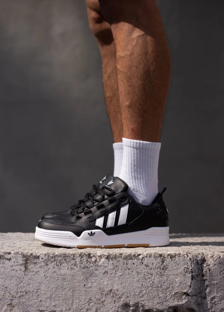 Чоловічі кросівки Adidas ADI2000 Black White від компанії Elektromax - фото 1