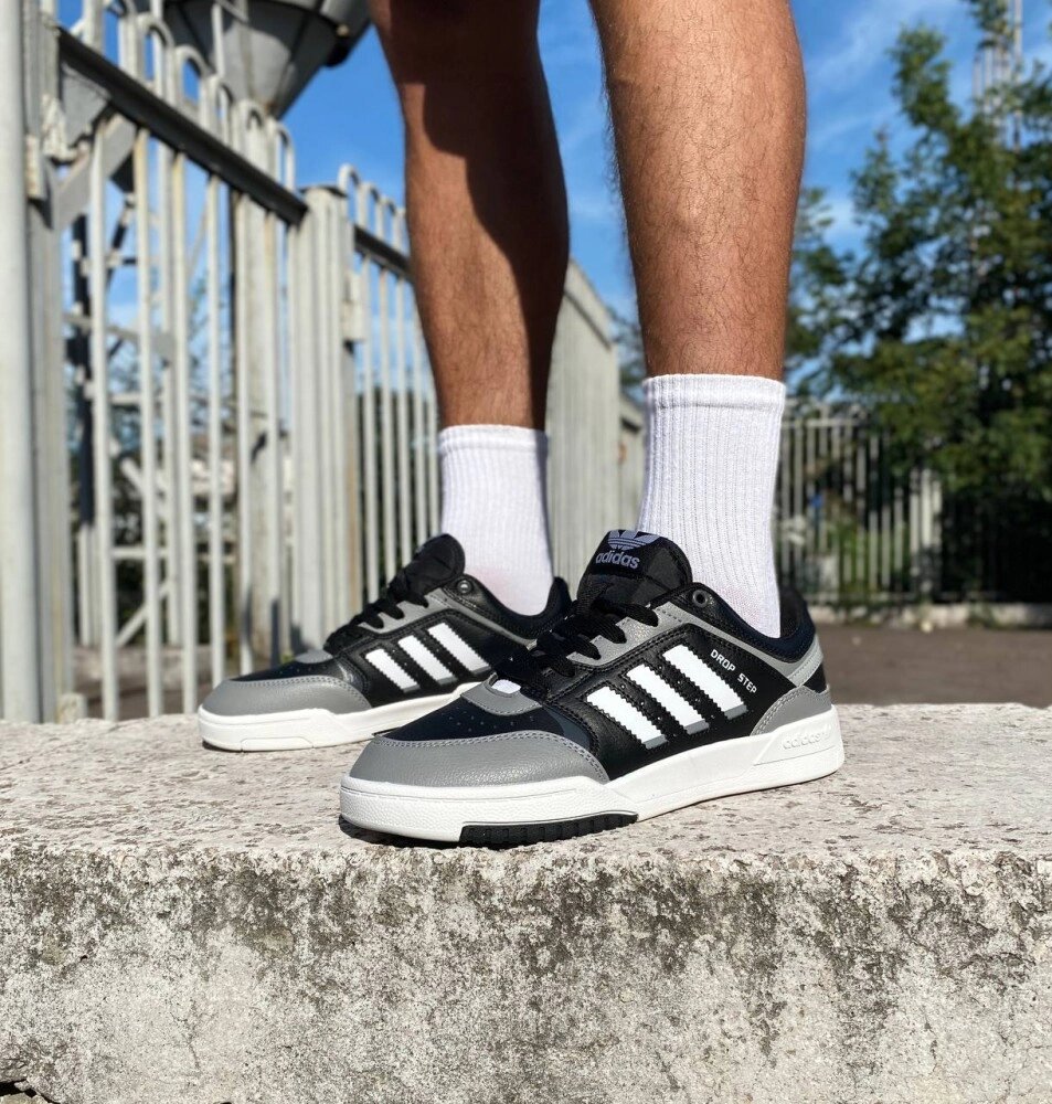 Чоловічі кросівки Adidas drop step black grey від компанії Elektromax - фото 1