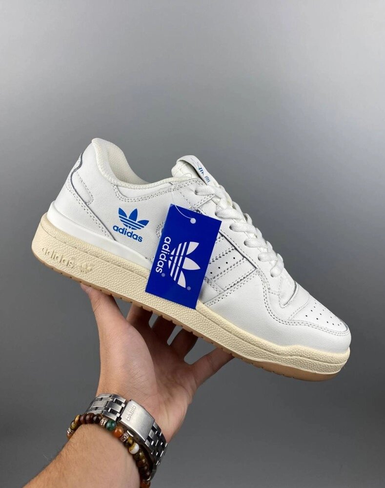 Чоловічі кросівки Adidas forum low white від компанії Elektromax - фото 1