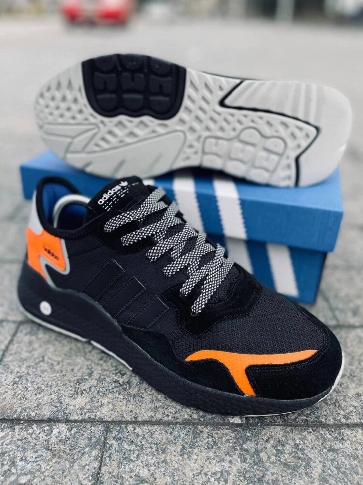 Чоловічі кросівки Adidas Jogger Black Orange ( Чорний ) від компанії Elektromax - фото 1