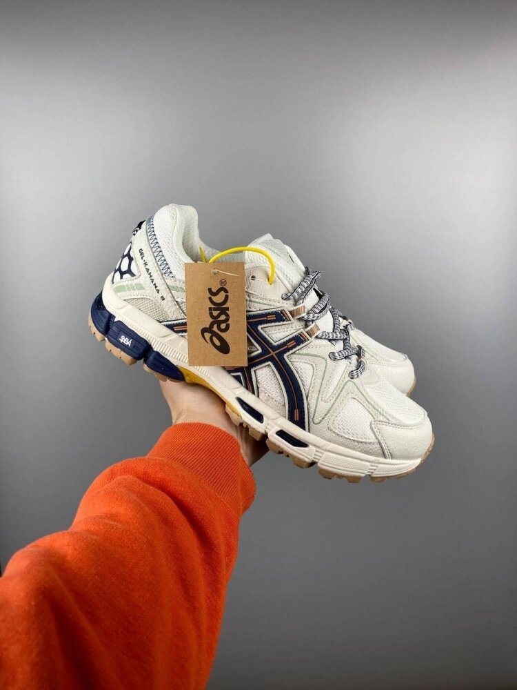 Чоловічі кросівки Asics Gel-Kahana 8 white blue/orange від компанії Elektromax - фото 1