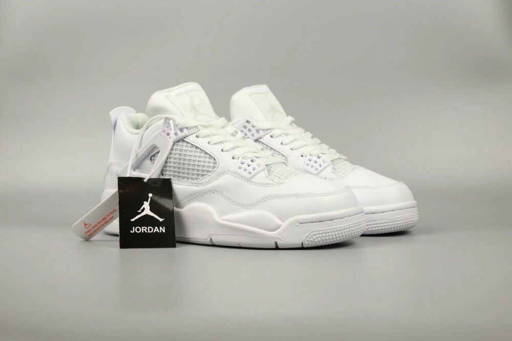 Чоловічі кросівки Nike Air Jordan 4 Retro White Fur від компанії Elektromax - фото 1