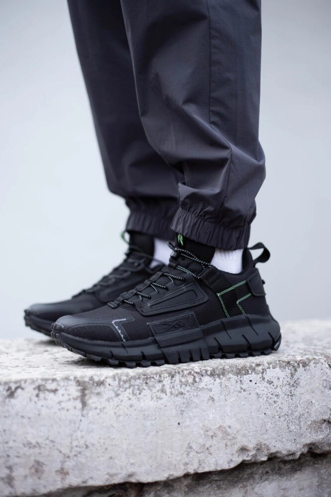 Чоловічі кросівки Reebok Zig Kinetica Edge Gtx Fur Black Green від компанії Elektromax - фото 1